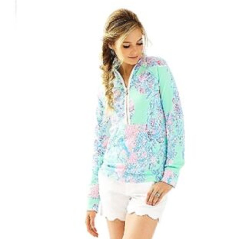 Lilly Pulitzer Skipper Popover Minty Fresh Fansea